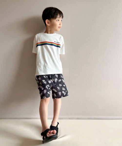 Naughty Company(ナウテーカンパニー)の「ポップコーン柄布帛パンツ(その他パンツ・キッズ・ブラック/オフホワイト・90/100/110/120/130/80)」の6枚目の写真