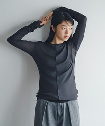 ◆sheer basic tee