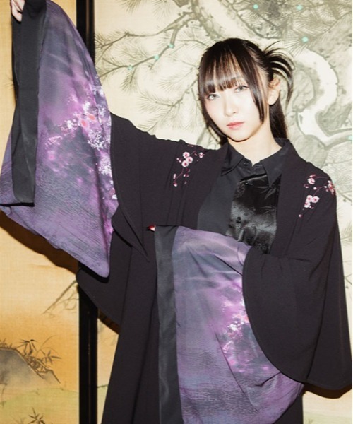 REZEN（リゼン）の「枝垂桜和袖シャツ（シャツ/ブラウス・メンズ・ピンク/アイボリー/レッドパープル・LARGE/MEDIUM）」の6枚目の写真