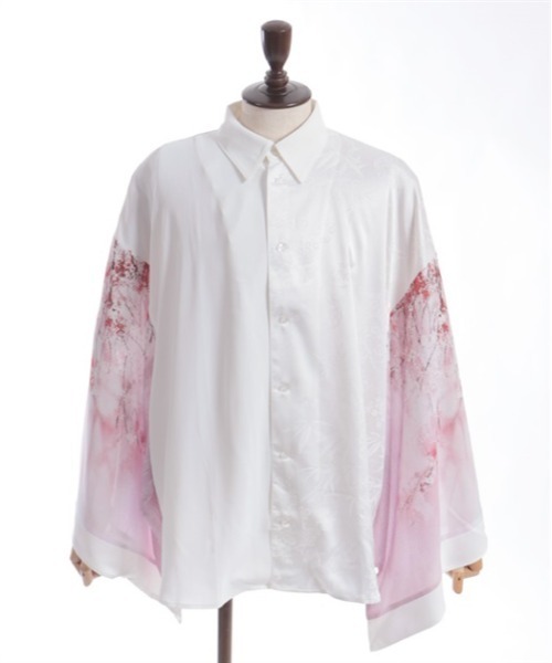 REZEN（リゼン）の「枝垂桜和袖シャツ（シャツ/ブラウス・メンズ・ピンク/アイボリー/レッドパープル・LARGE/MEDIUM）」の8枚目の写真