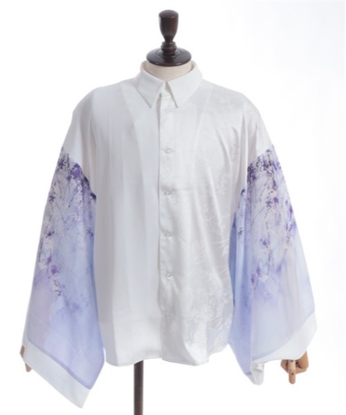 REZEN（リゼン）の「枝垂桜和袖シャツ（シャツ/ブラウス・メンズ・ピンク/アイボリー/レッドパープル・LARGE/MEDIUM）」の16枚目の写真