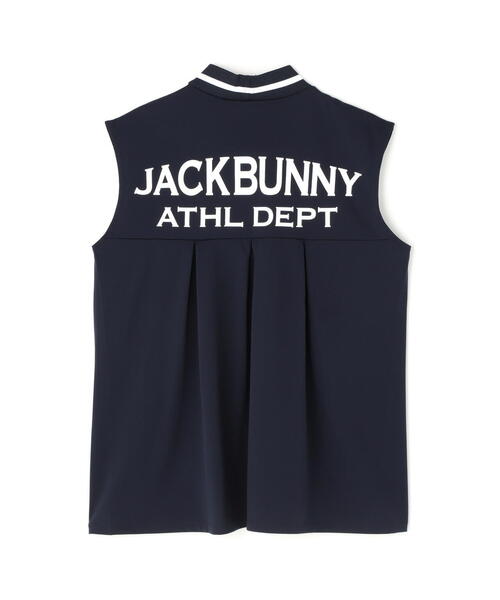 tシャツ 「Jack Bunny!!」PEトリコット フレンチスリーブ モックネックカットソー レディース セール】【Jack Bunny!!】PEトリコット フレンチスリーブ モック