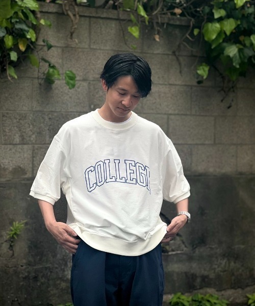 tシャツ Sanca/サンカ　US コットン カレッジTEE　US COTTON REV.W COLLEGE TEE レディース Sanca/サンカ US コットン カレッジTEE US COTTON REV.W COLLEGE