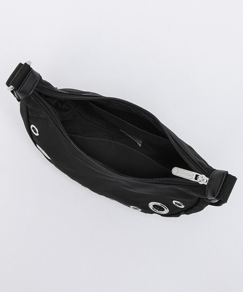 美品 レスポートサック オニキスグロメッツ レスポートサック LeSportsac GROMMET SM SHOULDER BAG