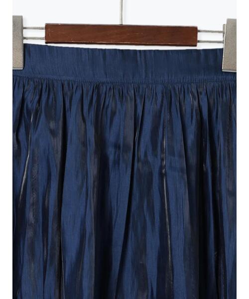 Te chichi TERRASSE（テチチテラス）の「【選べる着丈】オーロラサテンスカート（スカート・レディース・ブラック/ベージュ/ネイビー/グリーン・ﾌﾘｰ(M)/ﾌﾘｰ(L)）」の10枚目の写真