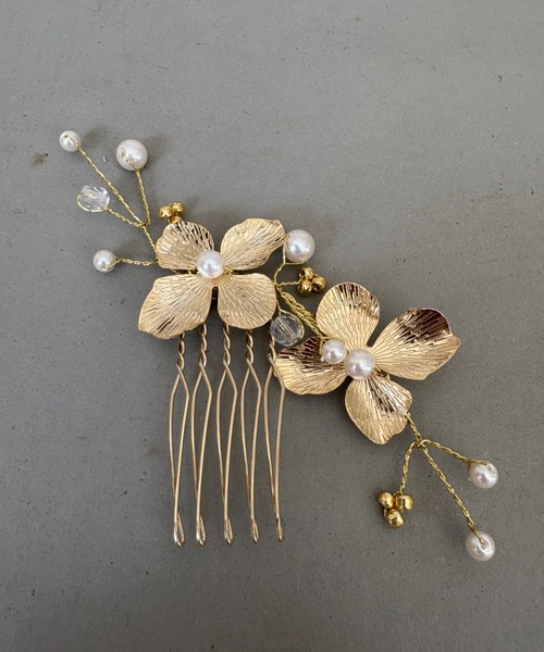 花モチーフヘアコーム（ヘアピン）｜Dorry Doll（ドリードール）の