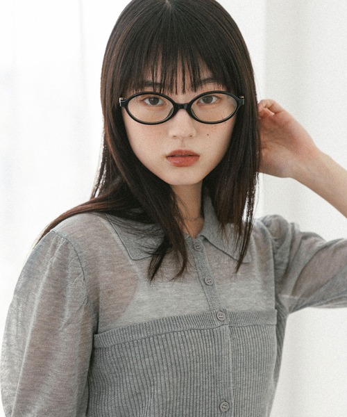 Heather(ヘザー)の「ラウンドフレームメガネ 329542(メガネ・レディース・ブラウン/ブラック・ONE SIZE)」の1枚目の写真