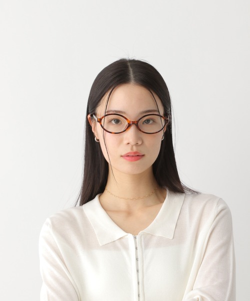 Heather(ヘザー)の「ラウンドフレームメガネ 329542(メガネ・レディース・ブラウン/ブラック・ONE SIZE)」の10枚目の写真
