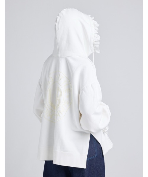 Little sunny bite（リトルサニーバイト）の「【Little sunny bite】lacy logo hoodie（パーカー・レディース・グリーン/ホワイト/ブラック・SMALL/MEDIUM）」の7枚目の写真