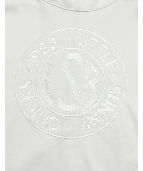 Little sunny bite（リトルサニーバイト）の「【Little sunny bite】lacy logo hoodie（パーカー・レディース・グリーン/ホワイト/ブラック・SMALL/MEDIUM）」の18枚目の写真