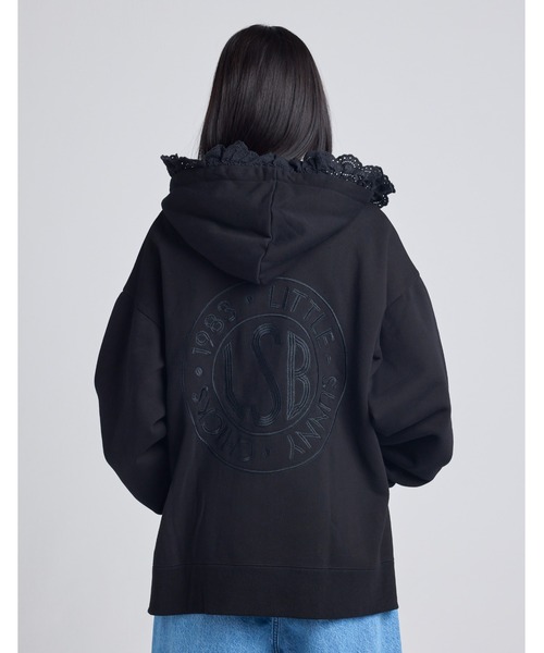 Little sunny bite（リトルサニーバイト）の「【Little sunny bite】lacy logo hoodie（パーカー・レディース・グリーン/ホワイト/ブラック・SMALL/MEDIUM）」の20枚目の写真