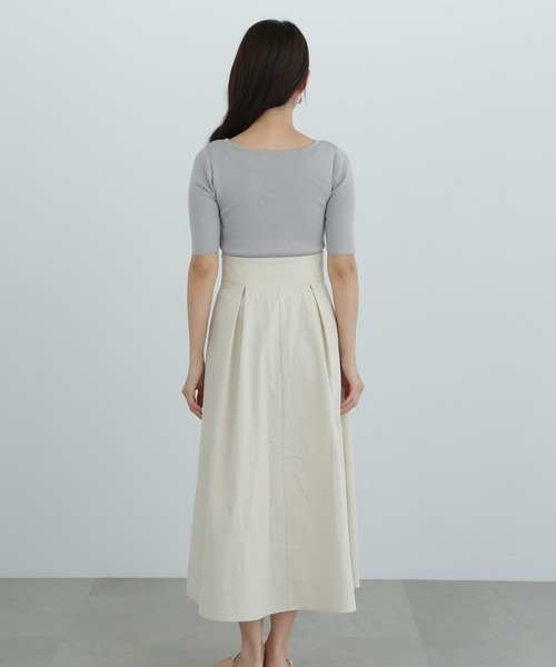 N.(N. Natural Beauty Basic)(エヌエヌナチュラルビューティーベーシック)の「ボートネックドッキングワンピース(ワンピース・レディース・ブラック/グレー・SMALL/MEDIUM)」の15枚目の写真