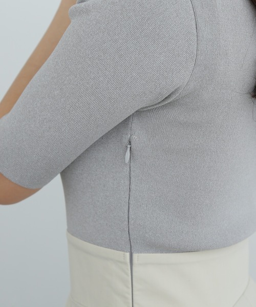 N.(N. Natural Beauty Basic)(エヌエヌナチュラルビューティーベーシック)の「ボートネックドッキングワンピース(ワンピース・レディース・ブラック/グレー・SMALL/MEDIUM)」の18枚目の写真