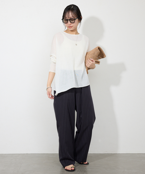 MADE IN MADA（メイドインマダ）の「《追加》MADE IN MADA/メイドインマダ ALICE MM BAG（かごバッグ・レディース・ベージュ/チャコールグレー・FREE）」の14枚目の写真