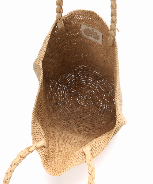 MADE IN MADA（メイドインマダ）の「《追加》MADE IN MADA/メイドインマダ ALICE MM BAG（かごバッグ・レディース・ベージュ/チャコールグレー・FREE）」の22枚目の写真