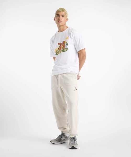 Kinetics(キネティクス)の「New Balance Shohei Signature Fleece Pant(ニューバランス 大谷翔平シグネチャー フリースパンツ)(スウェットパンツ・メンズ・ベージュ系・SMALL)」の16枚目の写真