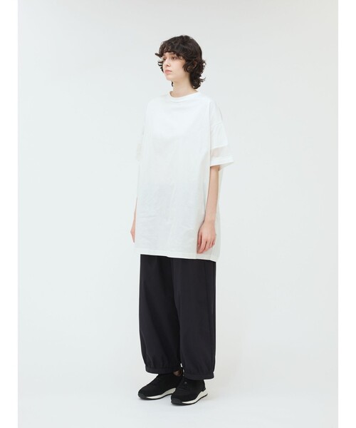 セール】mizuiro ind メッシュスリーブチュニックワンピース