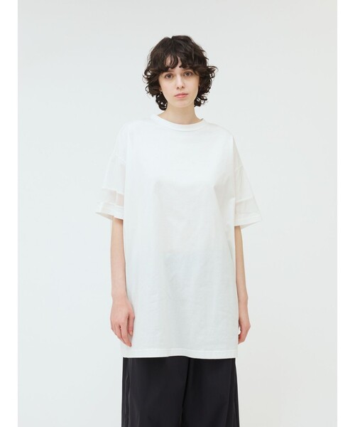 セール】mizuiro ind メッシュスリーブチュニックワンピース