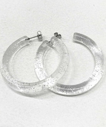 DAESE TOKYO（デセトウキョウ）の「『DAESE TOKYO/デセトウキョウ』樹脂ラメフープピアス【Y】【CN】（ピアス（両耳用））」