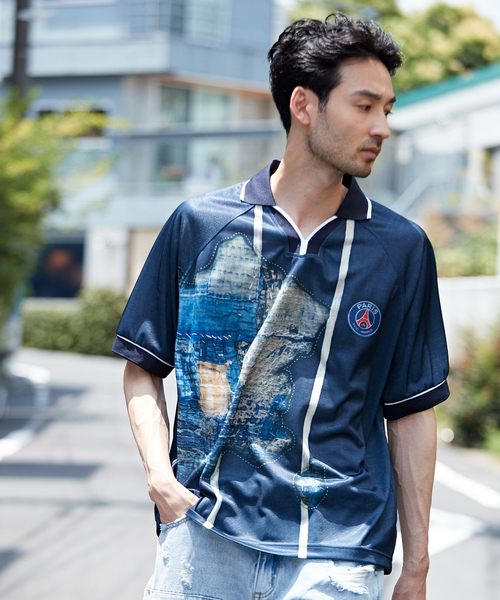 PARIS SAINT-GERMAIN(パリサンジェルマン)の「【Poggy × Paris Saint-Germain】DEAR PSG PRINTED GAME SHIRT(Tシャツ/カットソー・メンズ・ネイビー・LARGE/MEDIUM/X-LARGE)」の15枚目の写真