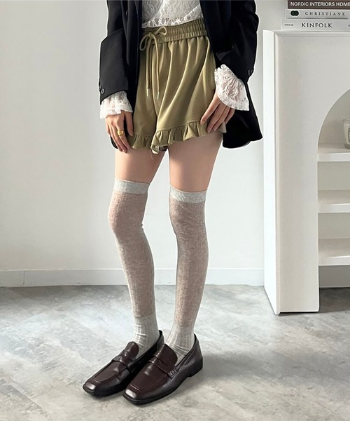 Jewelobe(ジュエローブ)の「フリルヘムスウェットショートパンツ(その他パンツ・レディース・ベージュ/ブラック/グレー・FREE)」の11枚目の写真