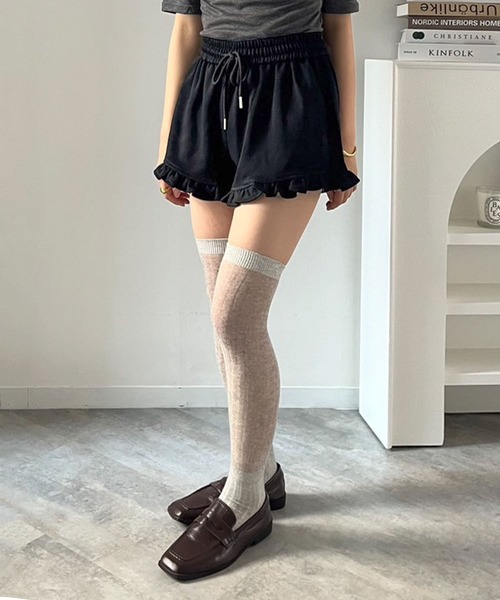Jewelobe(ジュエローブ)の「フリルヘムスウェットショートパンツ(その他パンツ・レディース・ベージュ/ブラック/グレー・FREE)」の22枚目の写真