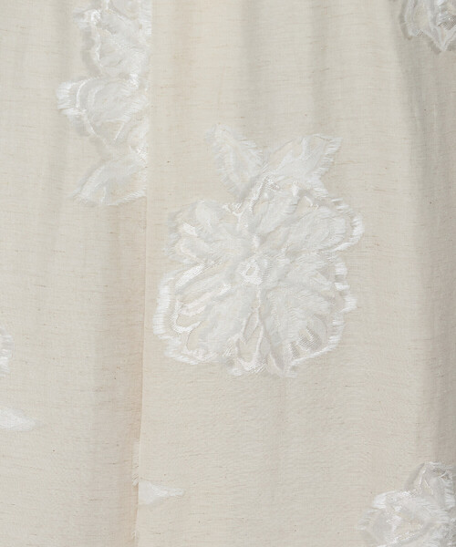 K.T KIYOKO TAKASE(キヨコタカセ)の「フラワージャカード アシンメトリースカート(スカート・レディース・ベージュ・7号/9号/11号)」の9枚目の写真