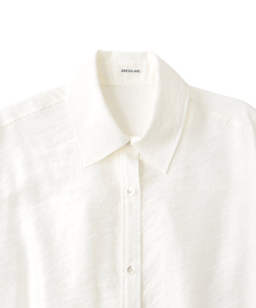 DRESSLAVE(ドレスレイブ)の「back swing shirt(バックスウィングシャツ)(シャツ/ブラウス・レディース・ブラック/ホワイト・38)」の12枚目の写真