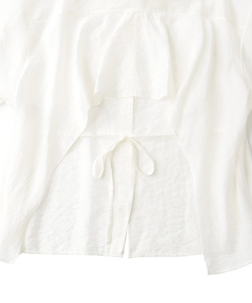 DRESSLAVE(ドレスレイブ)の「back swing shirt(バックスウィングシャツ)(シャツ/ブラウス・レディース・ブラック/ホワイト・38)」の15枚目の写真