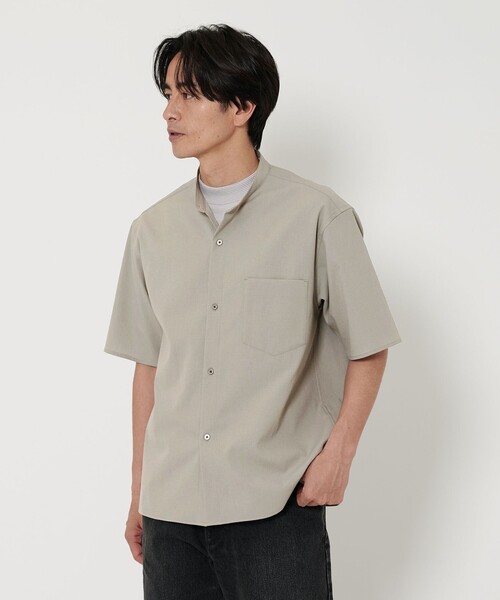 ユナイテッドアローズ 24SS EMBOS ピンタックショートスリーブブラウス シャツ 半袖 パフスリーブ バンドカラー F ラベンダー ユナイテッドアローズ UNITED ARROWS 24SS EMBOS ピンタック