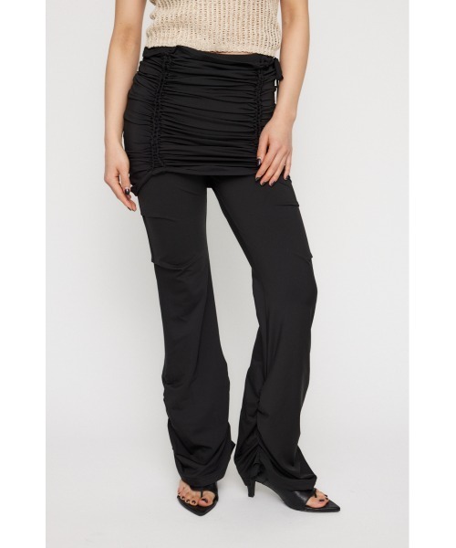 LAGUA GEM(ラグアジェム)の「EASY 2PIECE フレアパンツ(その他パンツ・レディース・ブラック/グレー・SMALL/MEDIUM)」の2枚目の写真