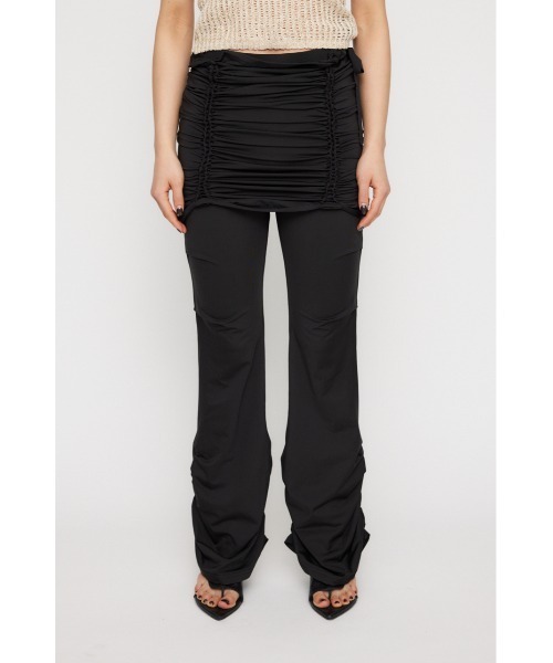 LAGUA GEM(ラグアジェム)の「EASY 2PIECE フレアパンツ(その他パンツ・レディース・ブラック/グレー・SMALL/MEDIUM)」の3枚目の写真