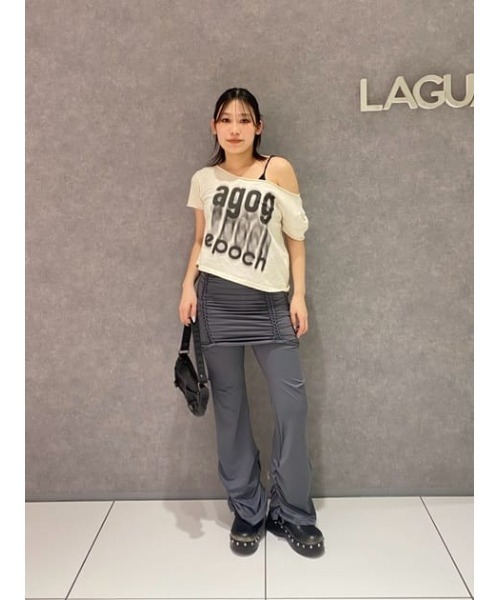 LAGUA GEM(ラグアジェム)の「EASY 2PIECE フレアパンツ(その他パンツ・レディース・ブラック/グレー・SMALL/MEDIUM)」の18枚目の写真