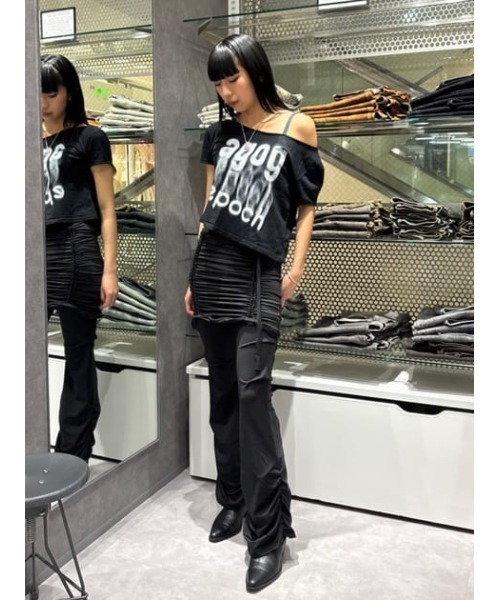 LAGUA GEM(ラグアジェム)の「EASY 2PIECE フレアパンツ(その他パンツ・レディース・ブラック/グレー・SMALL/MEDIUM)」の22枚目の写真