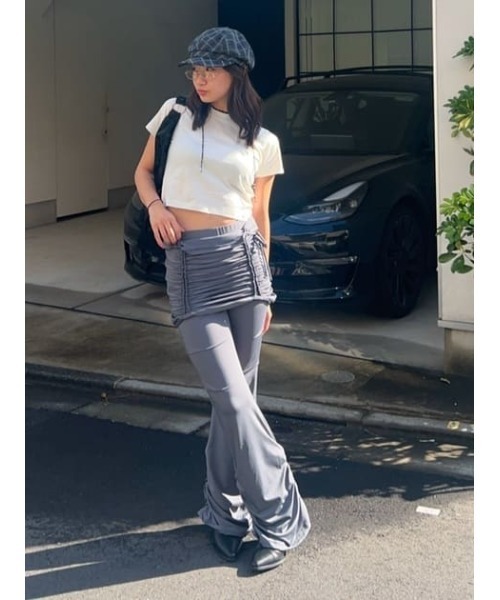 LAGUA GEM(ラグアジェム)の「EASY 2PIECE フレアパンツ(その他パンツ・レディース・ブラック/グレー・SMALL/MEDIUM)」の17枚目の写真