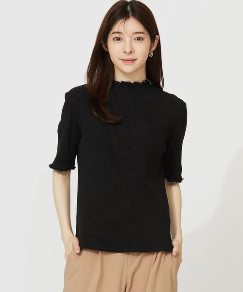 ANY SIS(エニィスィス)の「キシリトール加工 カットソー(Tシャツ/カットソー・レディース・ブラック系2/ホワイト系/スカイブルー系/ブラック系・4)」の4枚目の写真