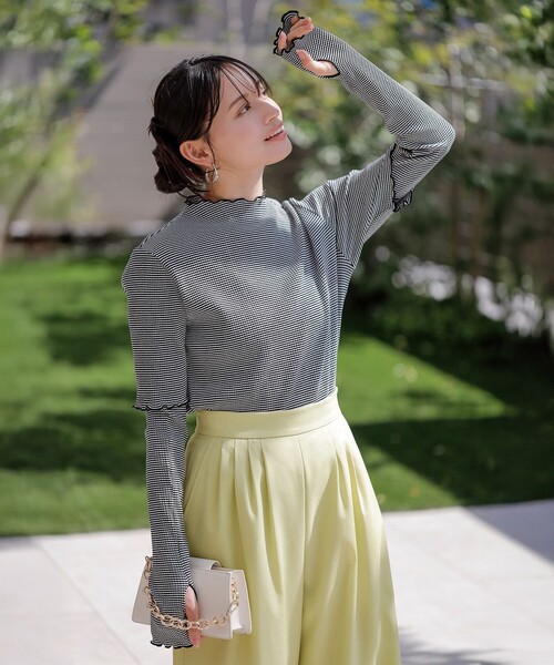 ANY SIS(エニィスィス)の「キシリトール加工 カットソー(Tシャツ/カットソー・レディース・ブラック系2/ホワイト系/スカイブルー系/ブラック系・4)」の21枚目の写真