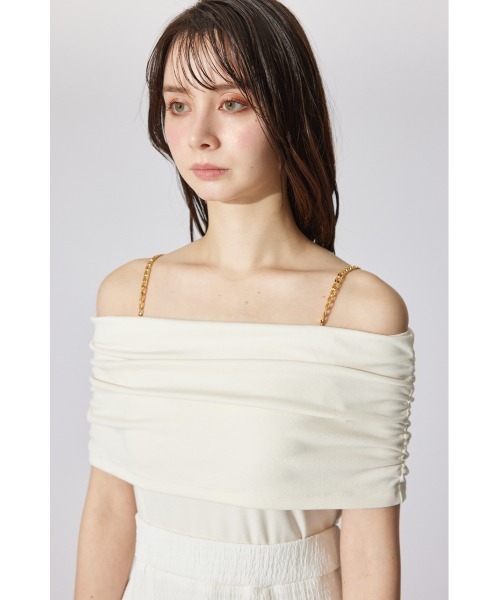 rienda(リエンダ)の「オフショルダーカットフレアワンピース 夏服 半袖(ワンピース・レディース・ブルー/ブラック/ホワイト・FREE)」の13枚目の写真