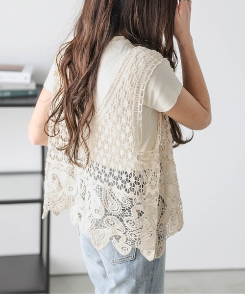 セール】クロシェ編みビスチェ×Tシャツセット（その他トップス