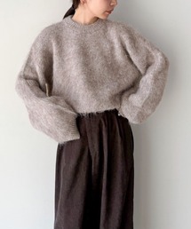 select MOCA by son（セレクトモカバイソン）の「ヘアリーショートニット（ニット/セーター）」