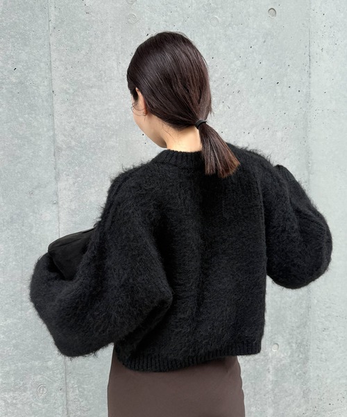 セール】ヘアリーショートニット（ニット/セーター）｜select MOCA by