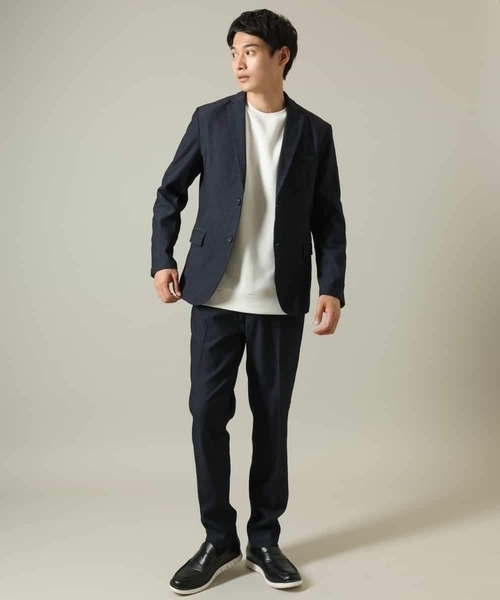 a.v.v（アーヴェヴェ）の「【ストレッチ】スマートシャンブレースラックス（その他パンツ・メンズ・ブラック/ネイビー/チャコールグレー・46/48/44）」の5枚目の写真