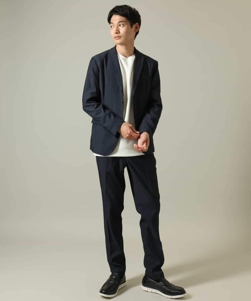 a.v.v（アーヴェヴェ）の「【ストレッチ】スマートシャンブレースラックス（その他パンツ・メンズ・ブラック/ネイビー/チャコールグレー・46/48/44）」の6枚目の写真