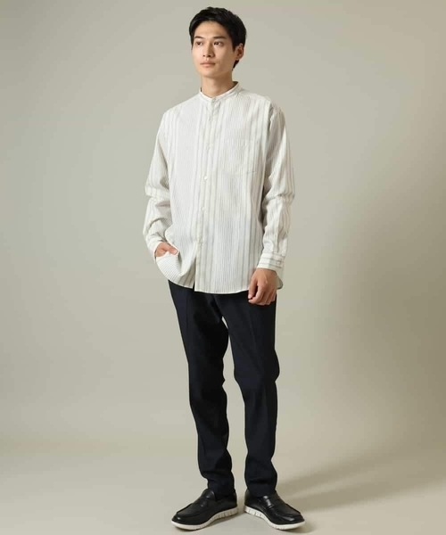 a.v.v（アーヴェヴェ）の「【ストレッチ】スマートシャンブレースラックス（その他パンツ・メンズ・ブラック/ネイビー/チャコールグレー・46/48/44）」の10枚目の写真