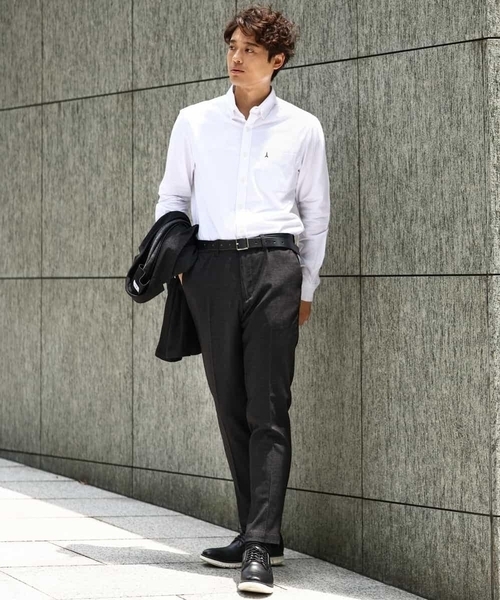 a.v.v（アーヴェヴェ）の「【ストレッチ】スマートシャンブレースラックス（その他パンツ・メンズ・ブラック/ネイビー/チャコールグレー・46/48/44）」の15枚目の写真