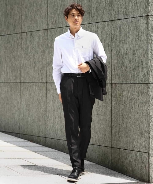 a.v.v（アーヴェヴェ）の「【ストレッチ】スマートシャンブレースラックス（その他パンツ・メンズ・ブラック/ネイビー/チャコールグレー・46/48/44）」の16枚目の写真