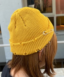 Anthe（アンテ）の「【ANTHE】パンク風ダメージ加工ワッチCAP / ant-000035（ニットキャップ/ビーニー）」