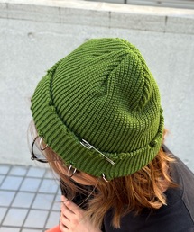 Anthe（アンテ）の「【ANTHE】パンク風ダメージ加工ワッチCAP / ant-000035（ニットキャップ/ビーニー）」