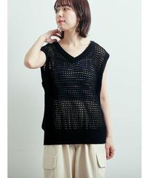 SM2 | メッシュニットVネックベスト(ベスト)