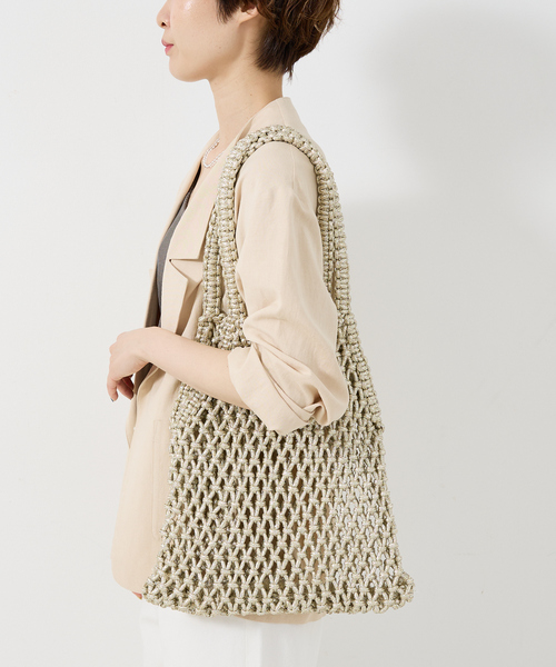 The Bagmati 手編み ラメメッシュバッグ The Bagmati】 ラメメッシュバッグ｜collex / コレックス